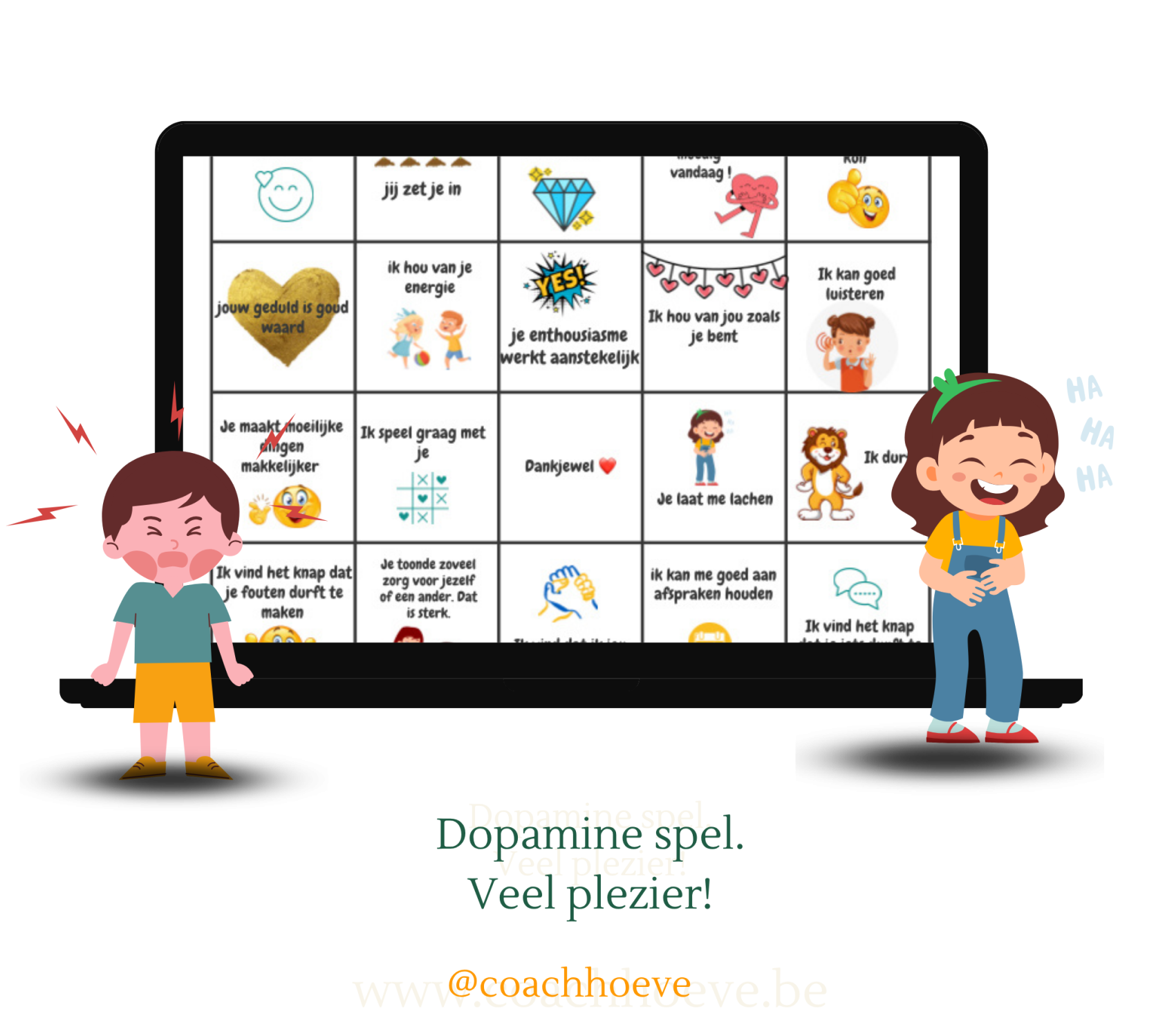 dopamine spel voor kinderen met ADHD. Positief gedrag en vertrouwen versterken